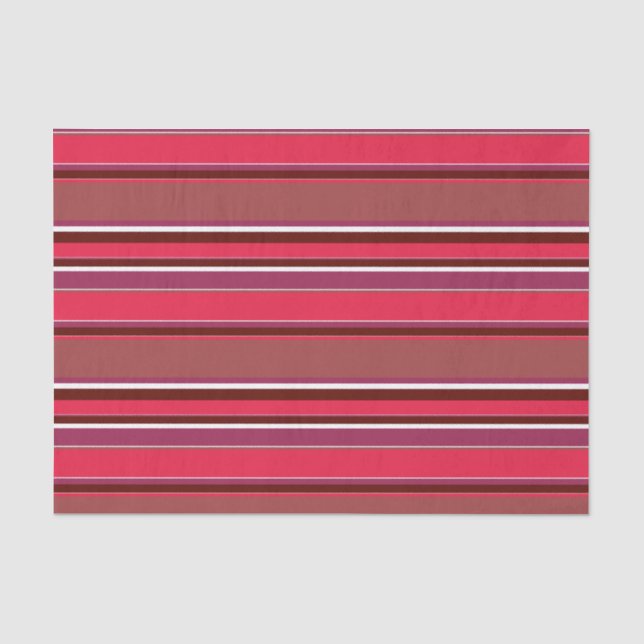 Red stripes tissue paper (Front)