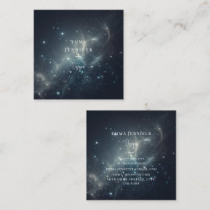 Red Subtle gentle glitter background Square Business Card