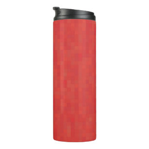 Red subtle minimalist, elegant modern pattern thermal tumbler