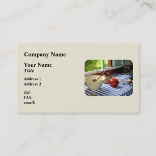 Red Sugar Bowl Business Card