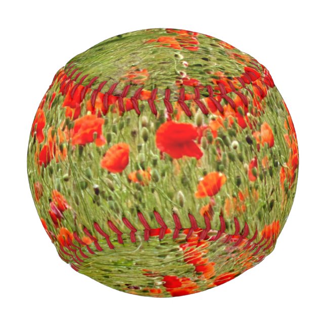 red summer flower baseball (Back)