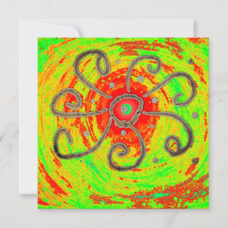 Red sun art 