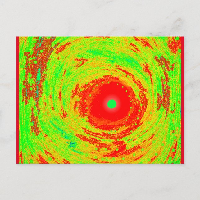 Red sun art  postcard (Front)