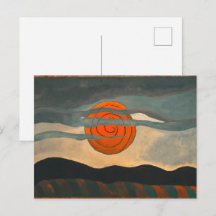 Red Sun Arthur Dove Postcard