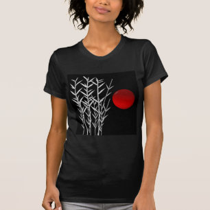 Red sun black white zen T-Shirt