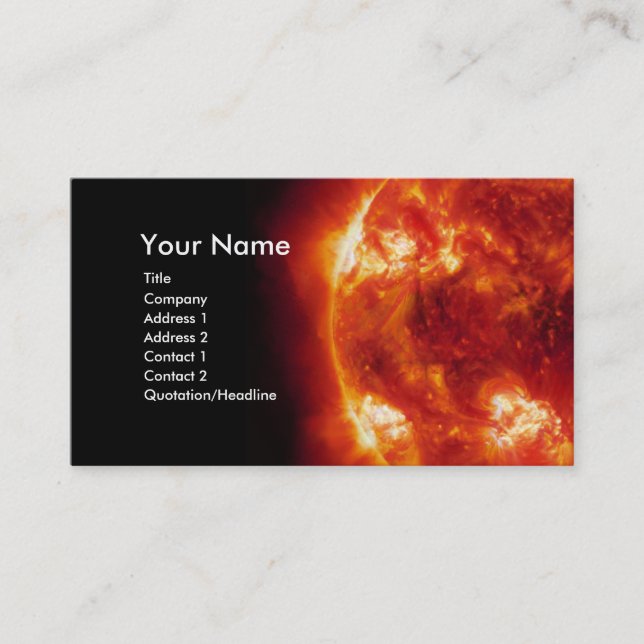 Red Sun business card (Front)