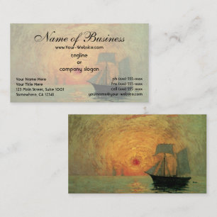 Red Sun by Maxime Maufra Business Card