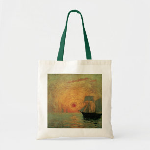 Red Sun by Maxime Maufra, Vintage Impressionism Tote Bag