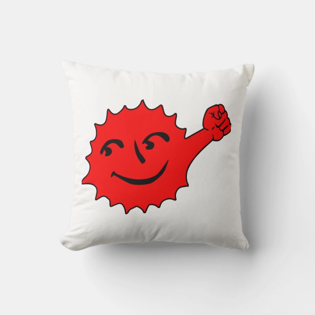 Red Sun Cheer Mascot Cushion (Front)