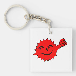 Red Sun Cheer Mascot Key Ring