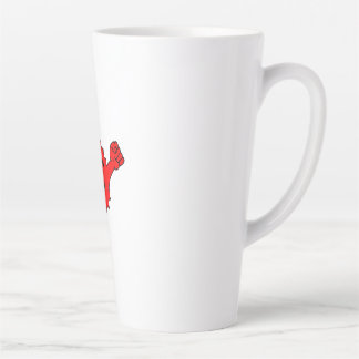 Red Sun Cheer Mascot Latte Mug
