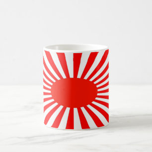 red sun coffee mug