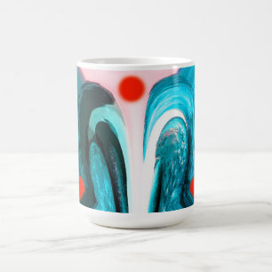 Red sun coffee mug