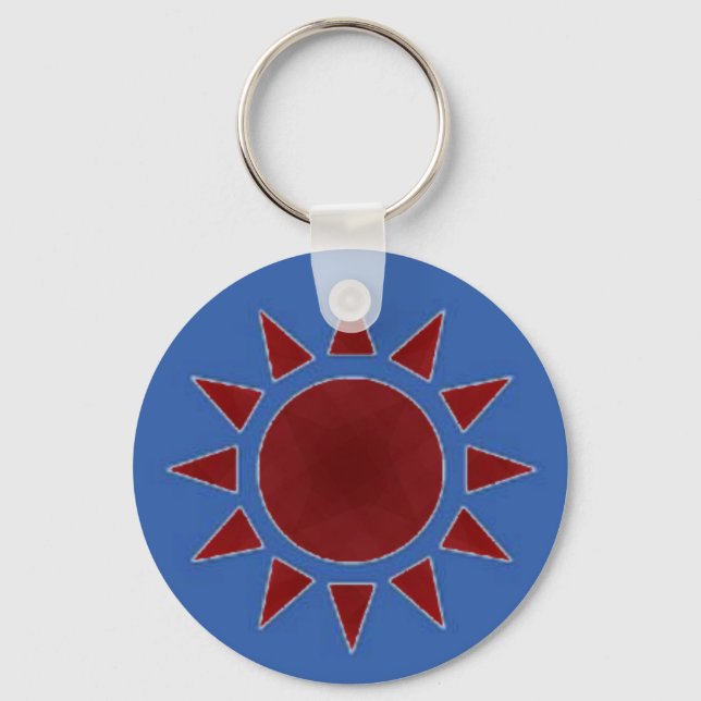 Red Sun Keychain (Front)