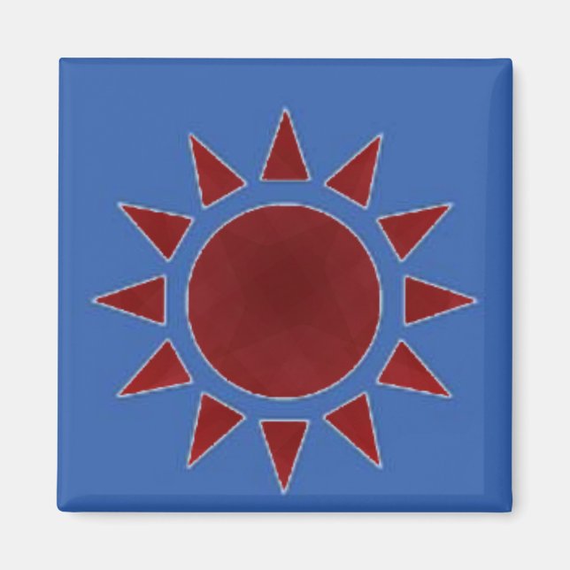 Red Sun Magnet (Front)