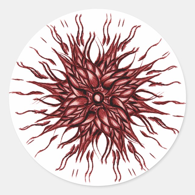 Red Sun Sticker (Front)