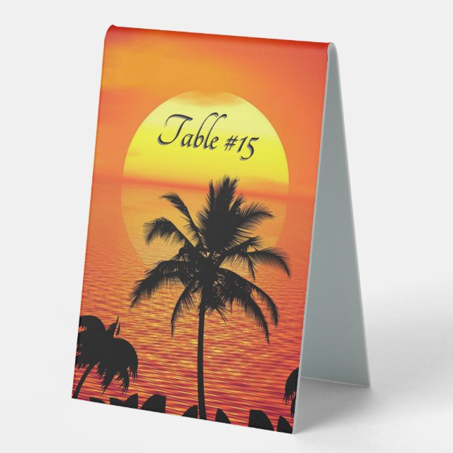 Red Sun Tropical Palm Beach Reserved (Front)