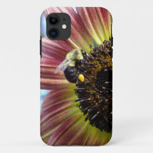 Red Sunflower N Bee iPhone 5 case