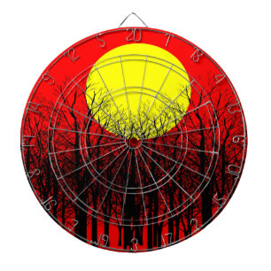 Red Sunset Dartboard