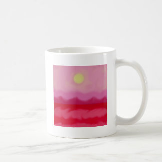 Red Sunset Ocean Coffee Mug