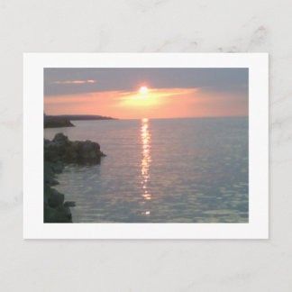 Red Sunset Postcard