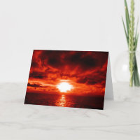 Red Sunset Seascape