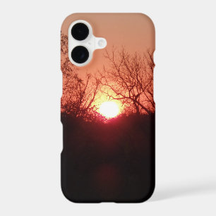 Red Sunset Silhouette iPhone 7 Case