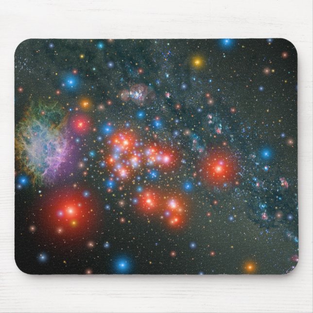 Red Super Giant Cluster Mouse Pad (Front)