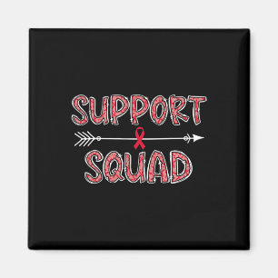red support squad blood cancer awareness warrior s magnet