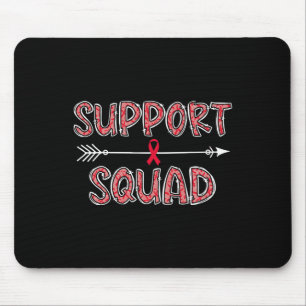 red support squad blood cancer awareness warrior s mouse pad
