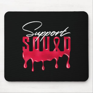 Red Support Squad Matching tees Mouse Pad