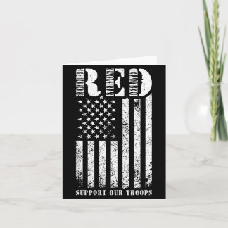 RED Support Troops Remember Everyone Deployed RED Card