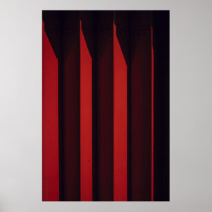 Red surface poster