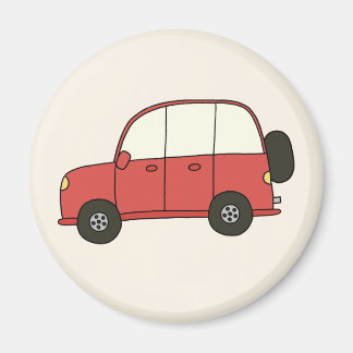 Red SUV Magnet