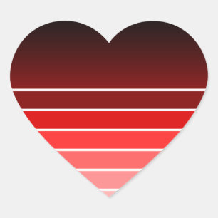 red swatch heart sticker