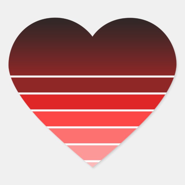 red swatch heart sticker (Front)
