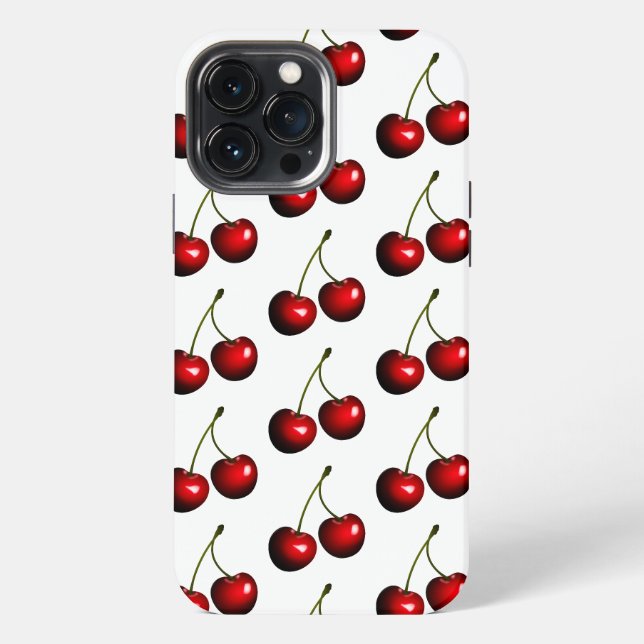 Red Sweet Cherry iPhone Case (Back)