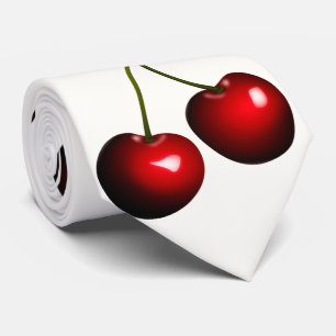 Red Sweet Cherry Neck Tie - Custom Colours