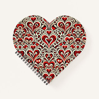 Red Sweet Hearts Notebook