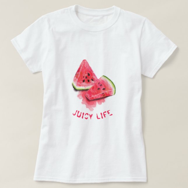 Red Sweet Juicy Watermelons T-Shirt Tasty - Fun (Design Front)