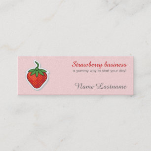 Red Sweet Strawberry - personalised business card