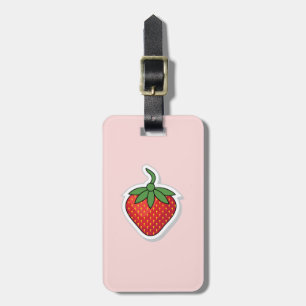 Red Sweet Strawberry - personalised Luggage Tag