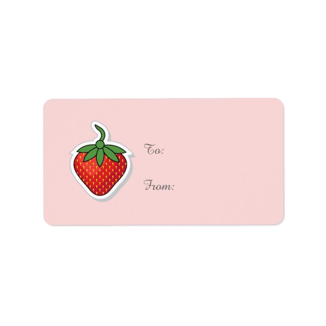 Red Sweet Strawberry - template Label (Front)