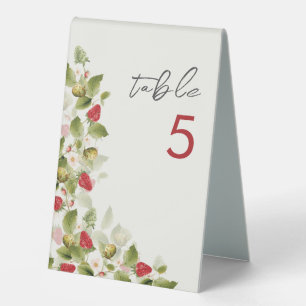 Red Sweet Wild Strawberry Flowers Wedding