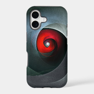 Red Swirl Artistic Modern Abstract Art Pattern #19