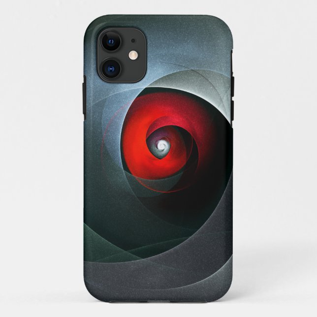 Red Swirl Artistic Modern Abstract Art Pattern #19 Case-Mate iPhone Case (Back)