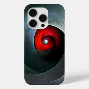 Red Swirl Artistic Modern Abstract Art Pattern #19 iPhone 15 Pro Case