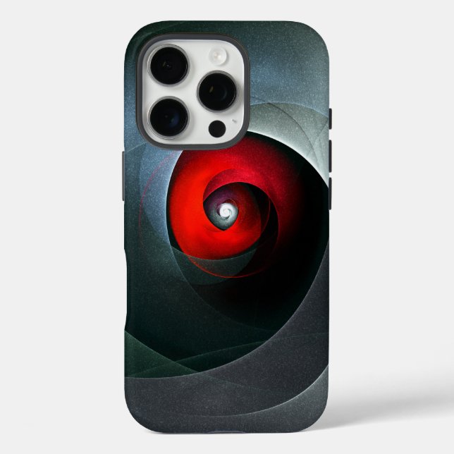 Red Swirl Artistic Modern Abstract Art Pattern #19 Case-Mate iPhone Case (Back)