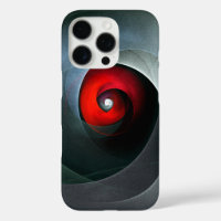 Red Swirl Artistic Modern Abstract Art Pattern #19