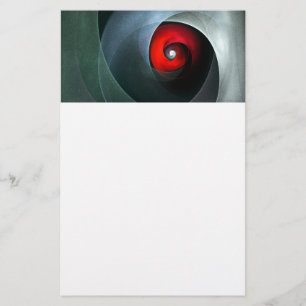 Red Swirl Artistic Modern Abstract Art Pattern #19 Stationery